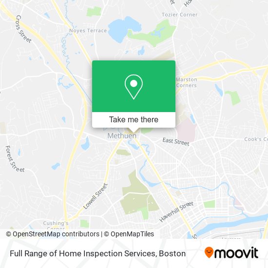 Mapa de Full Range of Home Inspection Services