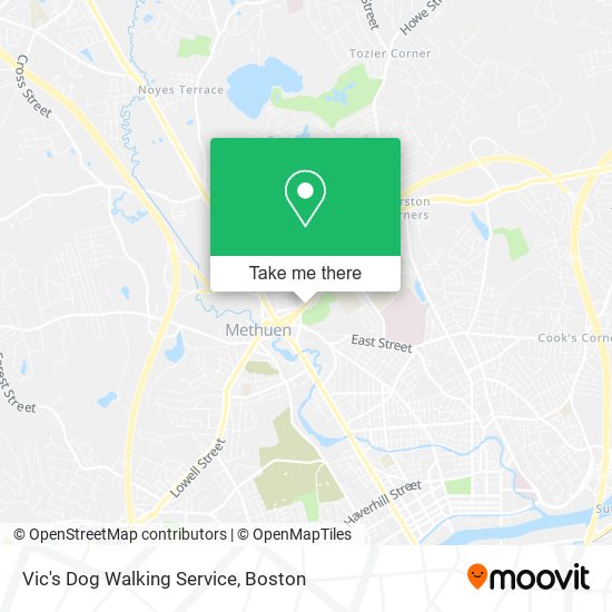 Mapa de Vic's Dog Walking Service