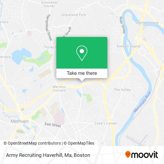 Mapa de Army Recruiting Haverhill, Ma