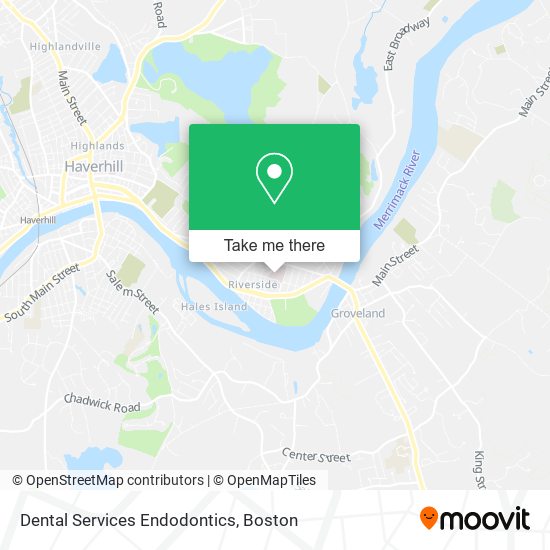 Mapa de Dental Services Endodontics