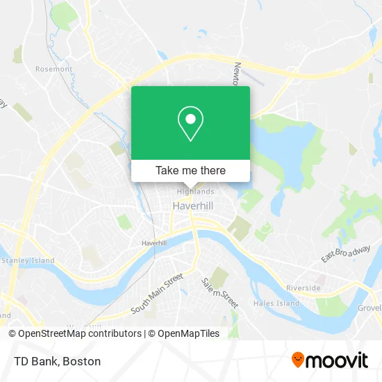 TD Bank map