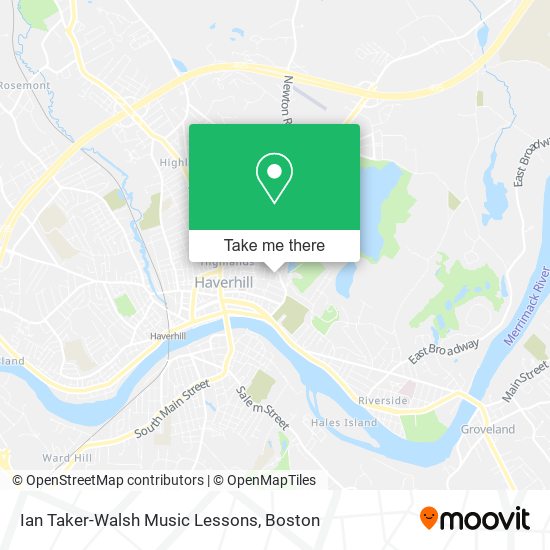 Ian Taker-Walsh Music Lessons map