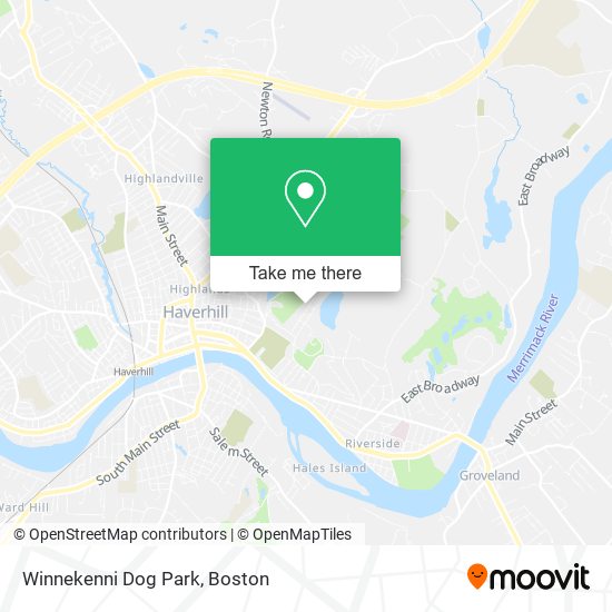 Winnekenni Dog Park map