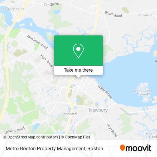 Metro Boston Property Management map