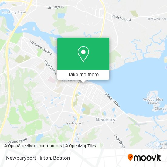 Newburyport Hilton map