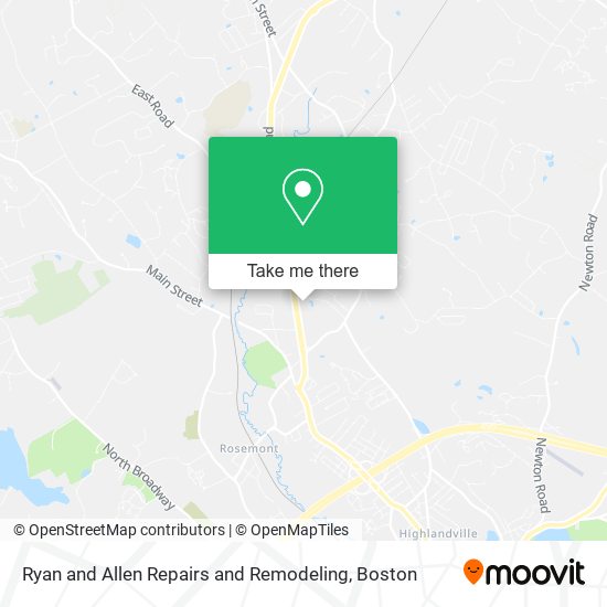 Ryan and Allen Repairs and Remodeling map