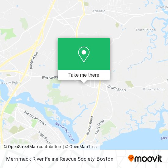 Mapa de Merrimack River Feline Rescue Society