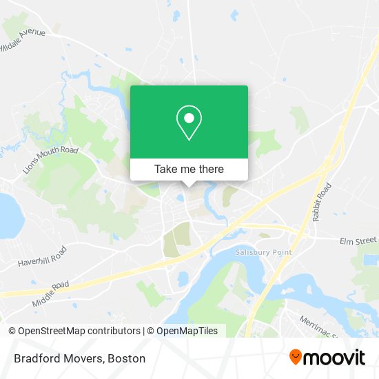 Bradford Movers map
