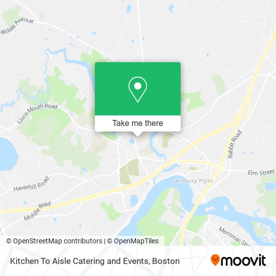 Kitchen To Aisle Catering and Events map