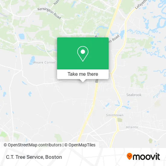 C.T. Tree Service map