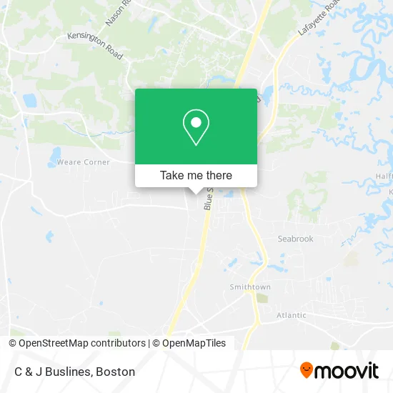 C & J Buslines map
