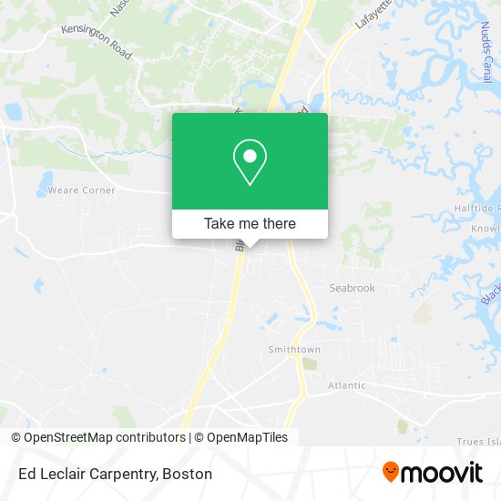 Ed Leclair Carpentry map