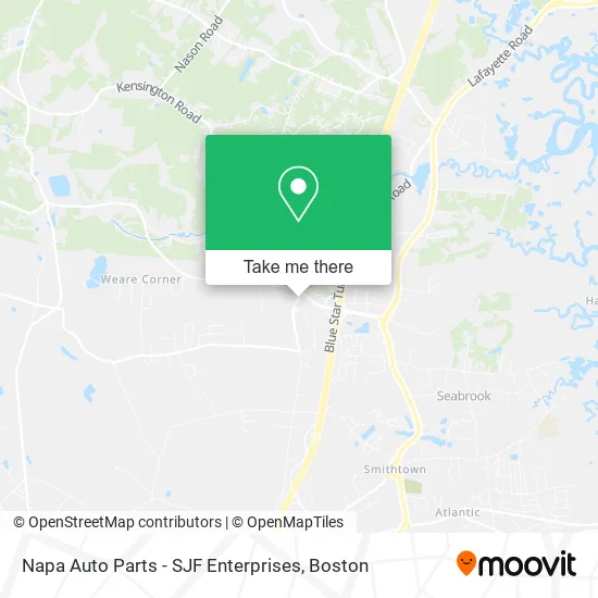Napa Auto Parts - SJF Enterprises map