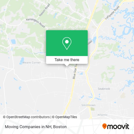 Moving Companies in NH map