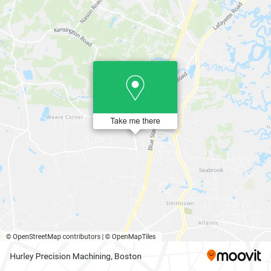 Hurley Precision Machining map