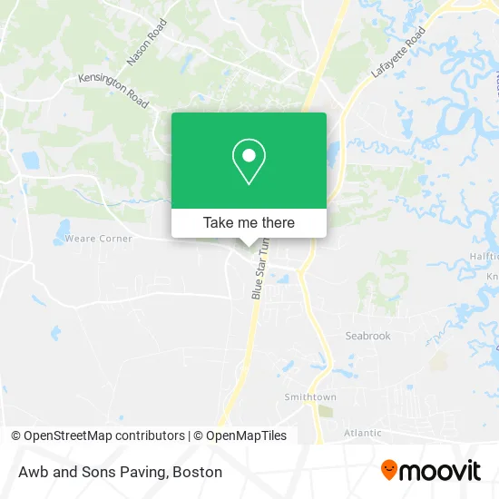 Awb and Sons Paving map