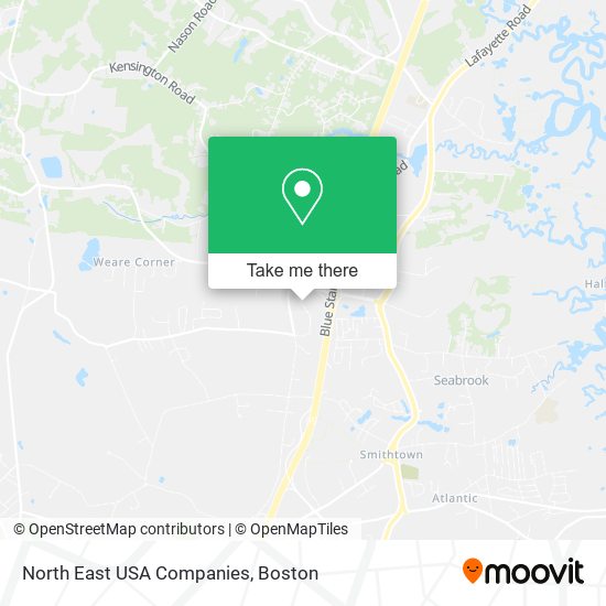 North East USA Companies map