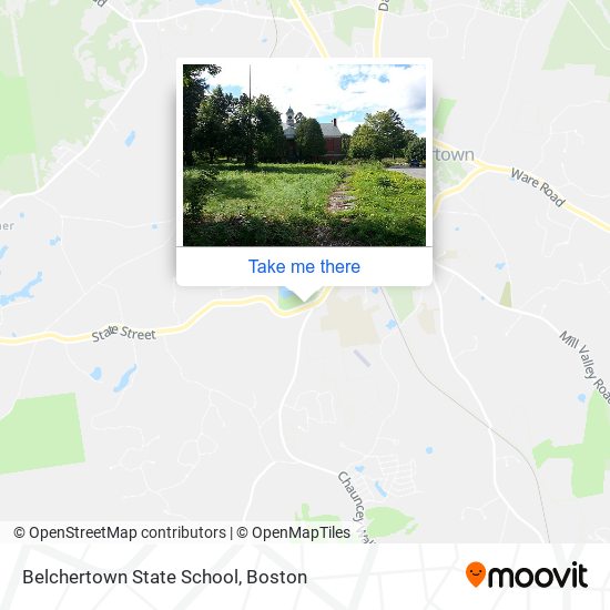 Belchertown State School map