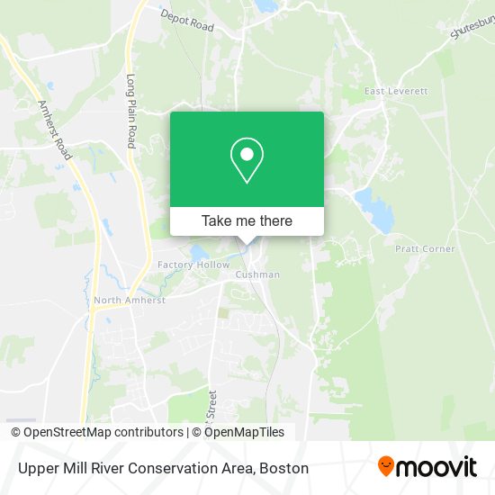 Upper Mill River Conservation Area map