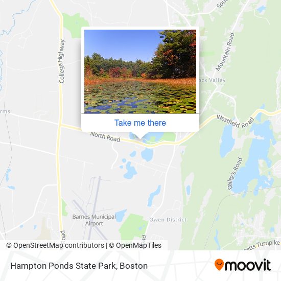 Hampton Ponds State Park map