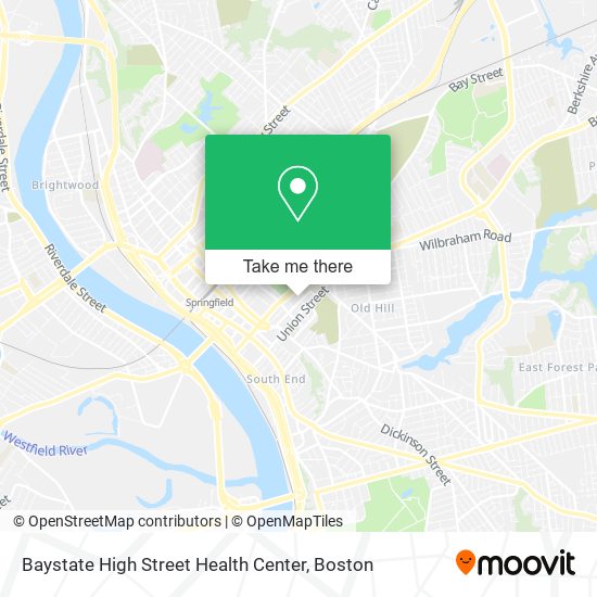 Baystate High Street Health Center map