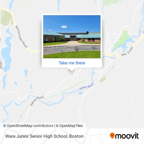 Ware Junior Senior High School map