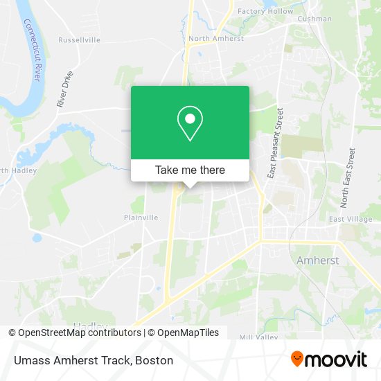 Mapa de Umass Amherst Track