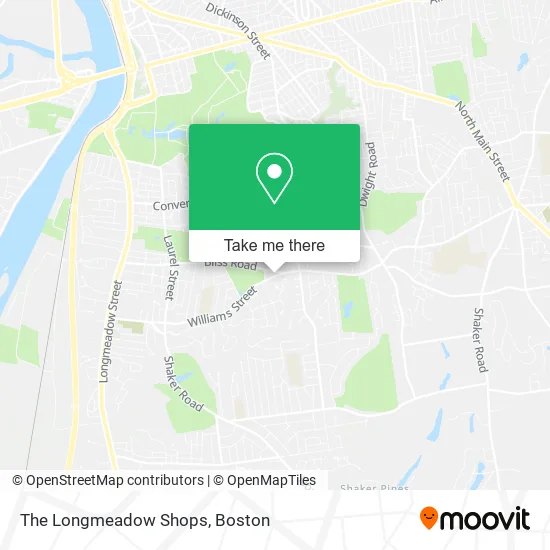 The Longmeadow Shops map