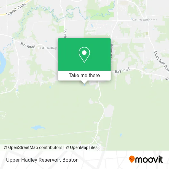 Upper Hadley Reservoir map