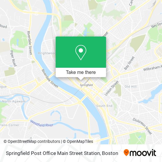 Springfield Post Office Main Street Station map