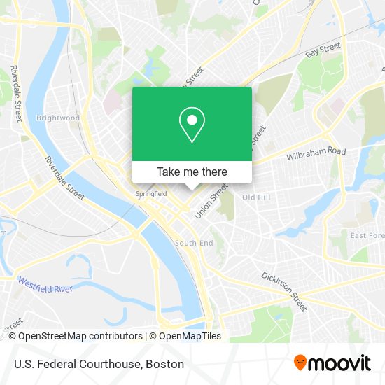 U.S. Federal Courthouse map