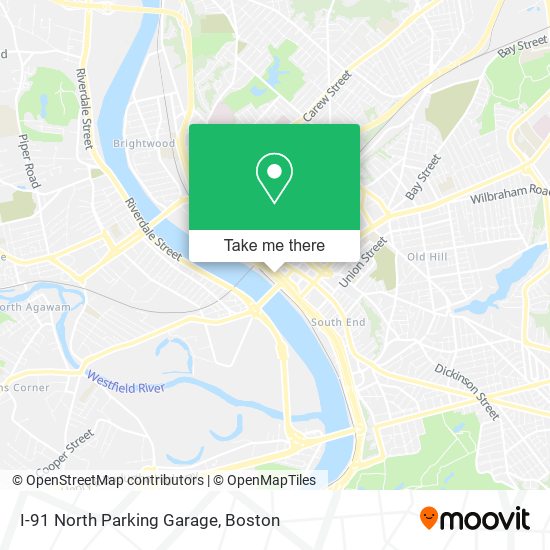 Mapa de I-91 North Parking Garage
