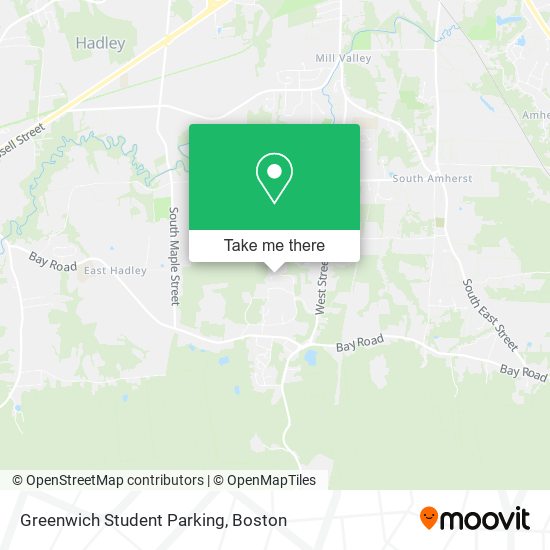 Greenwich Student Parking map