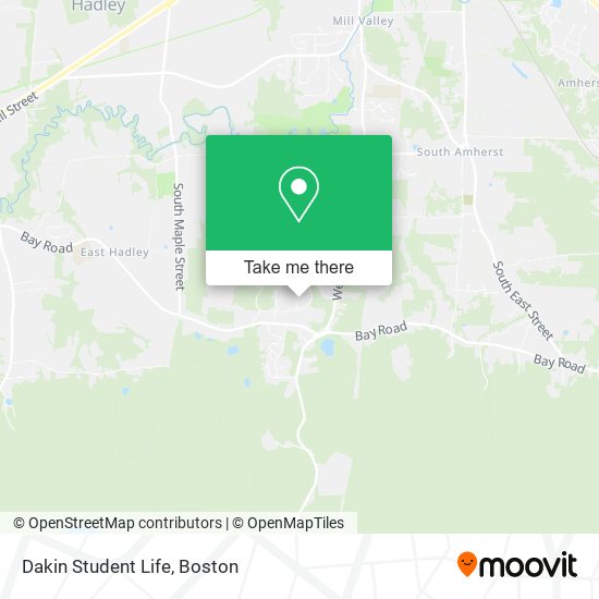 Mapa de Dakin Student Life