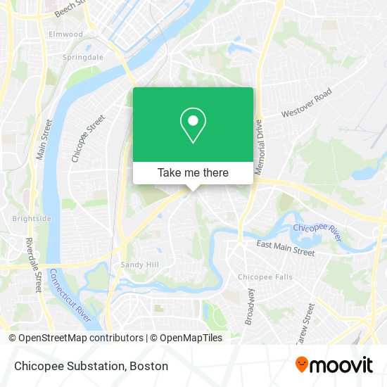 Mapa de Chicopee Substation