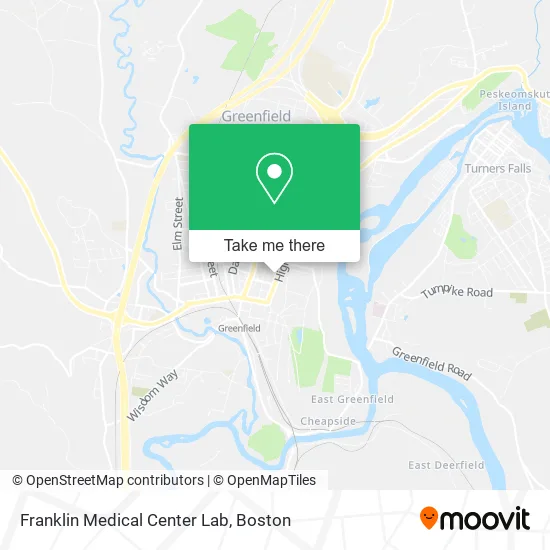 Franklin Medical Center Lab map