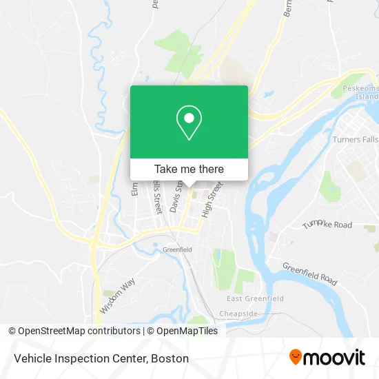 Vehicle Inspection Center map