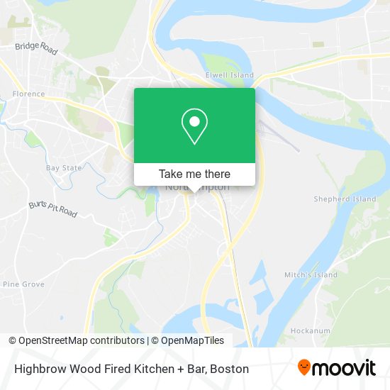 Mapa de Highbrow Wood Fired Kitchen + Bar
