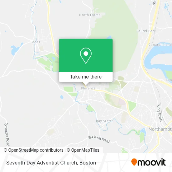 Seventh Day Adventist Church map