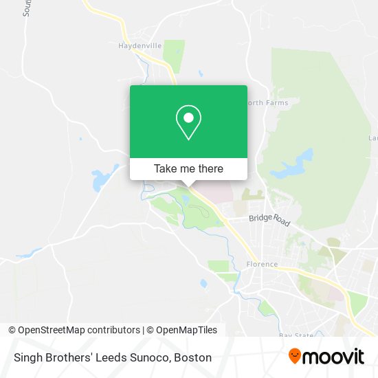 Singh Brothers' Leeds Sunoco map