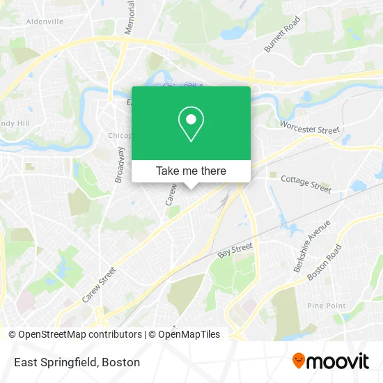 East Springfield map