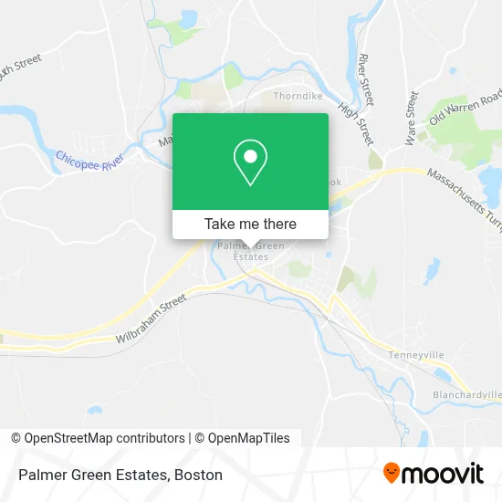 Palmer Green Estates map