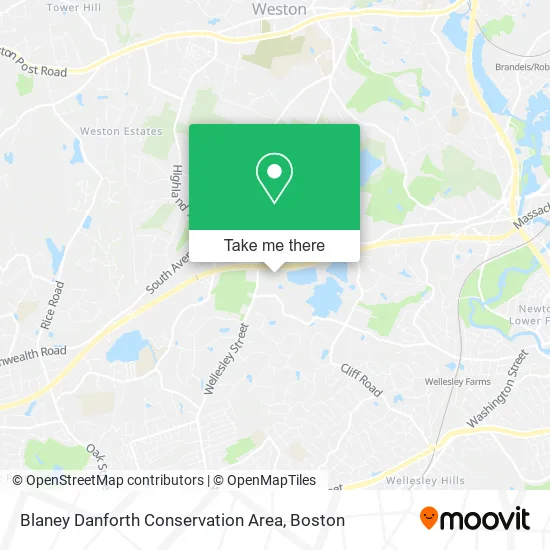 Blaney Danforth Conservation Area map