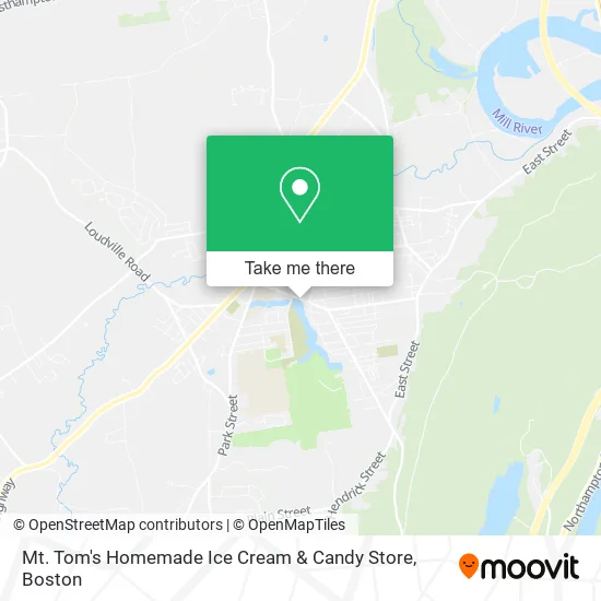 Mt. Tom's Homemade Ice Cream & Candy Store map