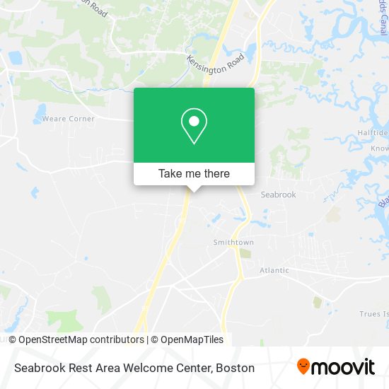 Seabrook Rest Area Welcome Center map