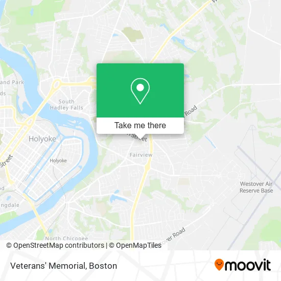 Veterans' Memorial map