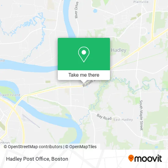 Hadley Post Office map