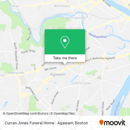 Mapa de Curran-Jones Funeral Home - Agawam