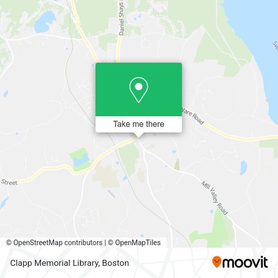 Clapp Memorial Library map