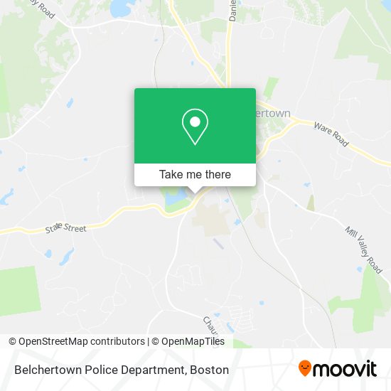 Belchertown Police Department map